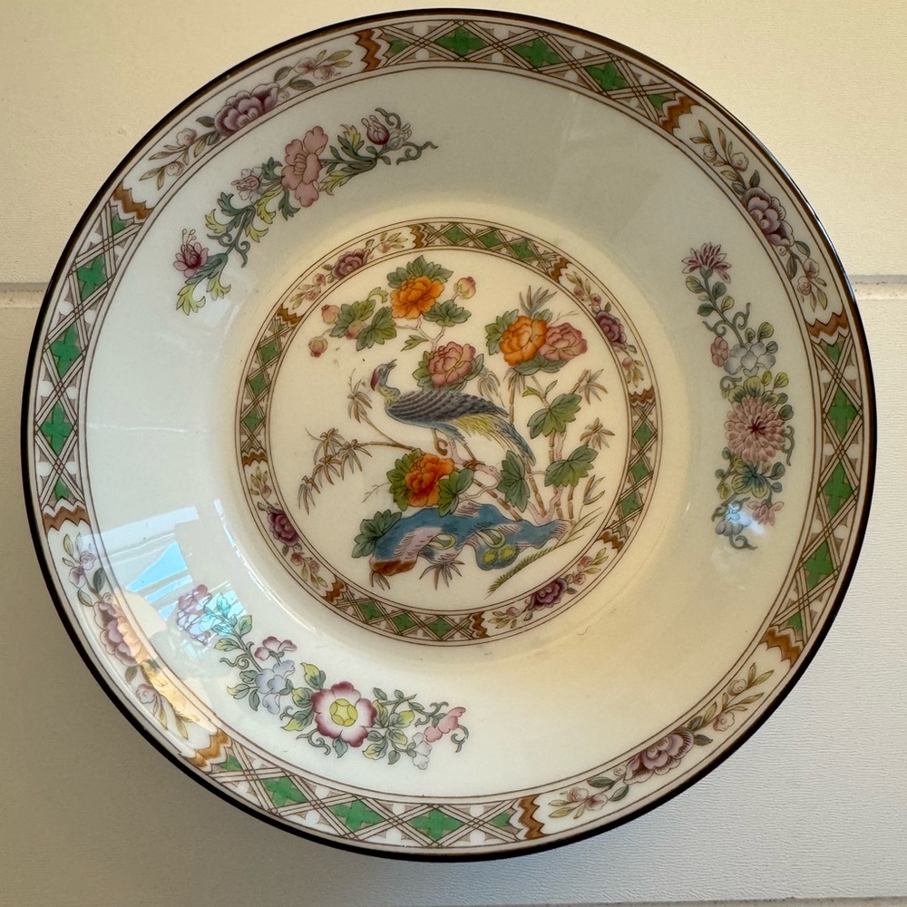 Vintage Bread & Butter Plate Kutani Crane by WEDGWOOD - 5-6" Diameter
